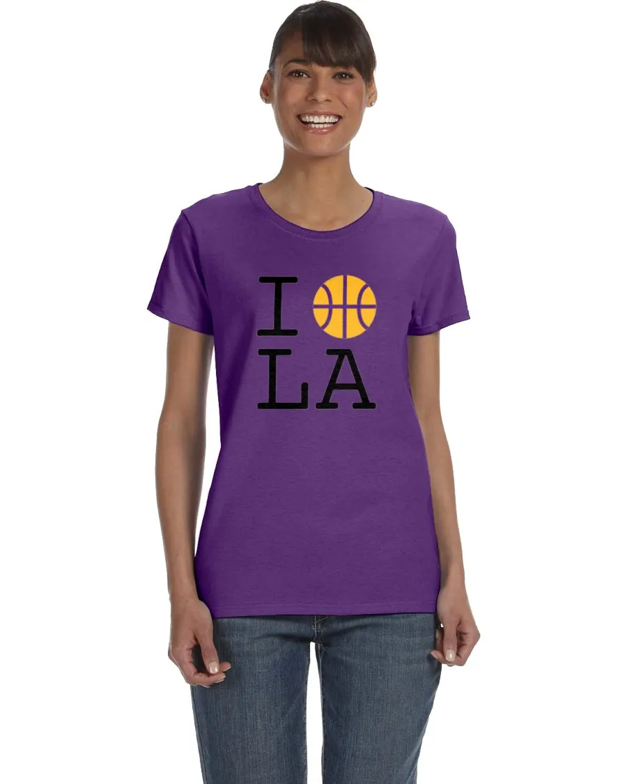 Basketball L.A. Tee - Yellow Ball Design
