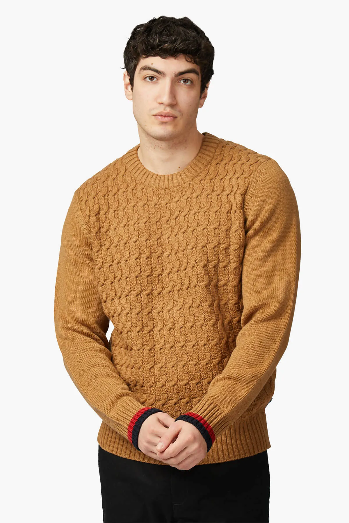 BEN SHERMAN | Cable Textured Crew