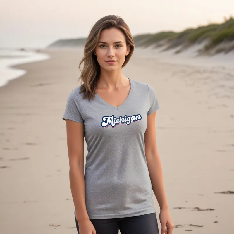 "Forever Michigan" Women's V-Neck